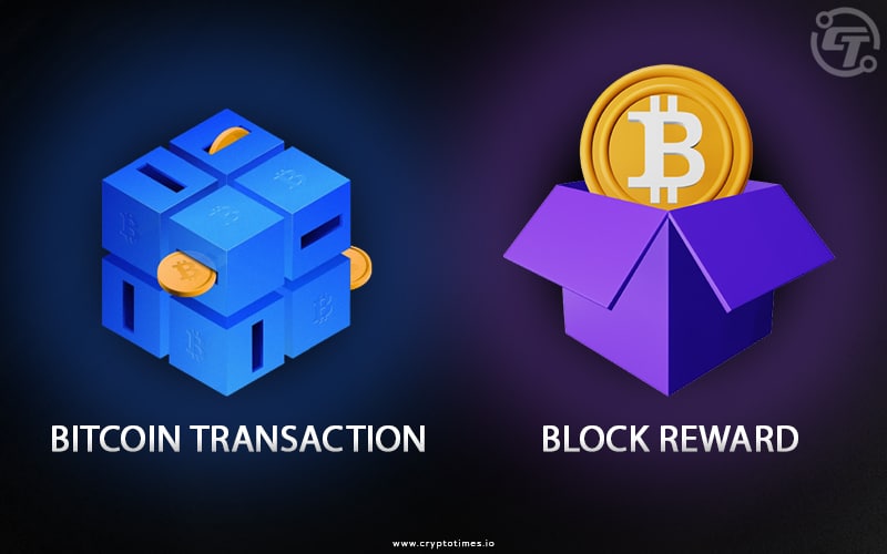 Difference between a Bitcoin transaction and a block reward