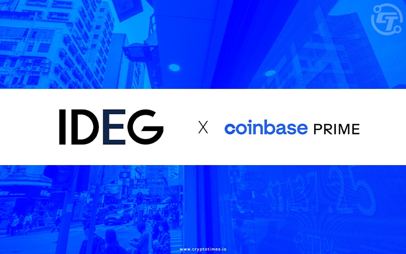 IDEG Announces Ethereum Fund Under TIMES Suite With Coinbase