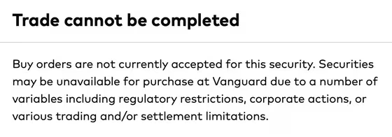 Vanguard Blocks Bitcoin ETF Purchases for Client