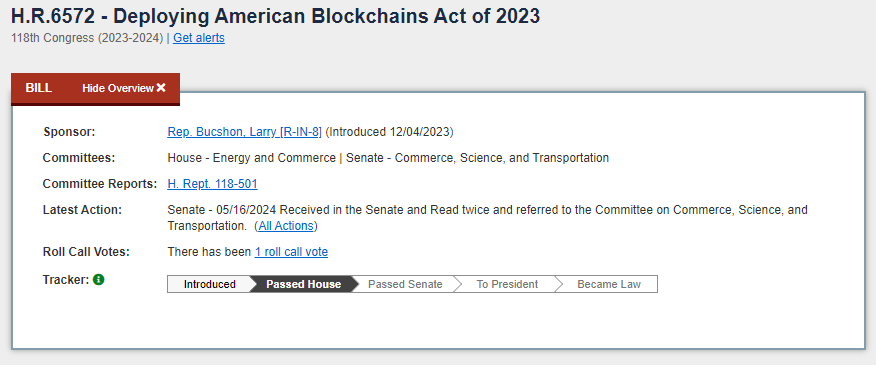 Deploying American Blockchain Act of 2023