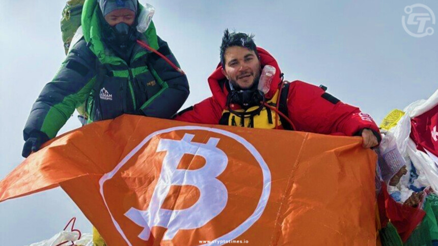 Crypto Enthusiast Unfurls Bitcoin's Orange Flag