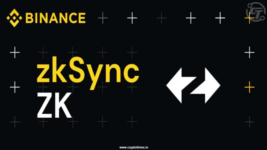 Binance Welcome ZKsync (ZK) with Token Distribution Program