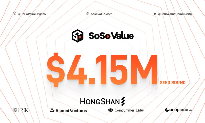 SoSoValue Secures $4.15 Million in Seed Funding