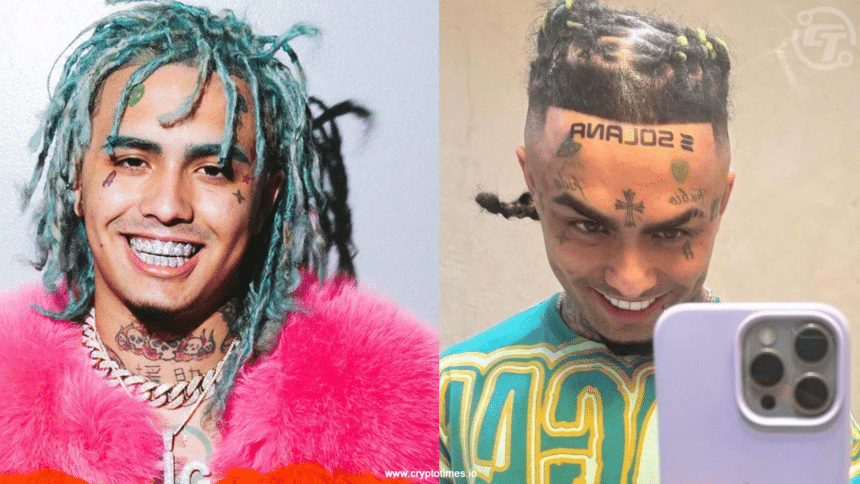 Lil Pump Makes Headlines with ‘Solana’ Forehead Tattoo