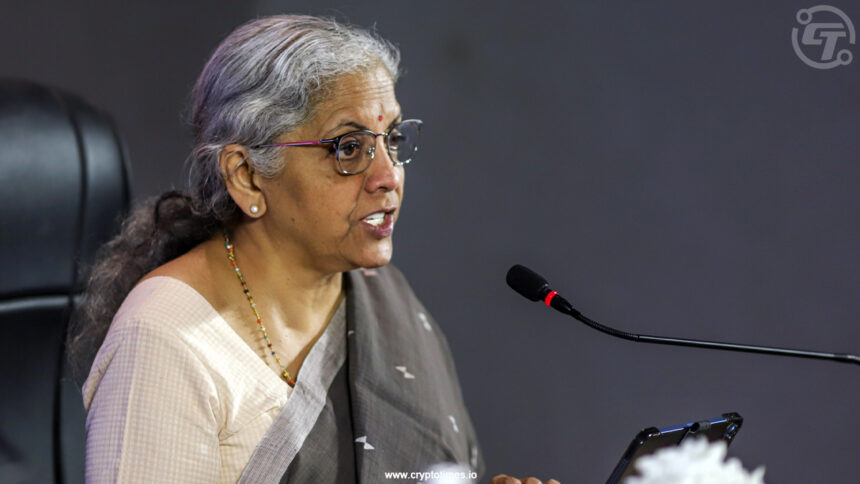 Nirmala Sitharaman speaking as finance minister