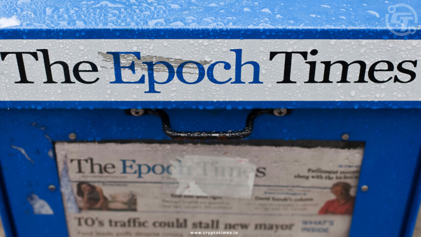 DOJ Accused Epoch Times CFO for Laundering $67M in Crypto