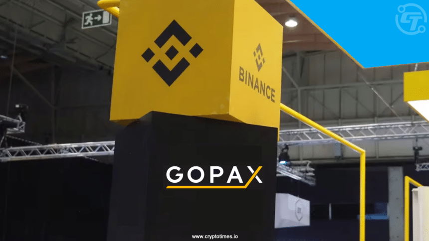 Binance to Sell Gopax Shares