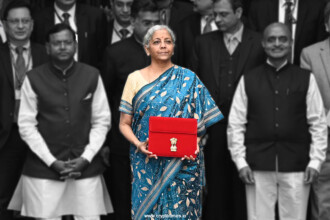 Blog feature imageof Nirmala Sitharaman with upcoming budget file