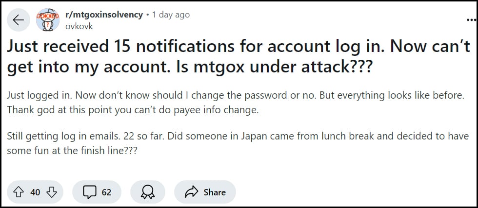 MtGox Redditor