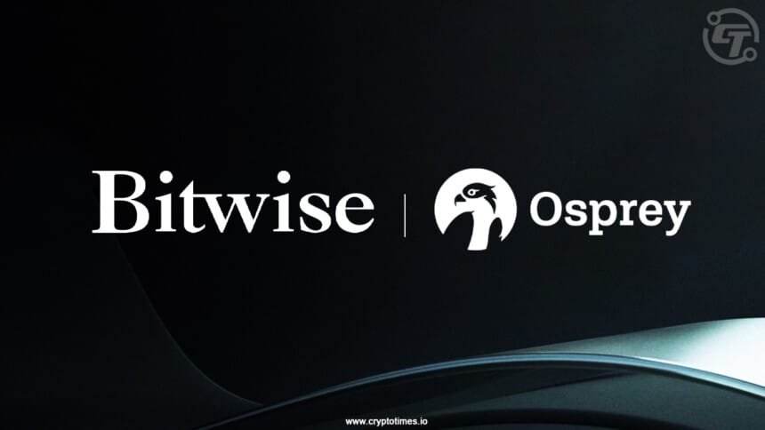 Bitwise Bitcoin ETF Acquires Osprey Bitcoin Trust