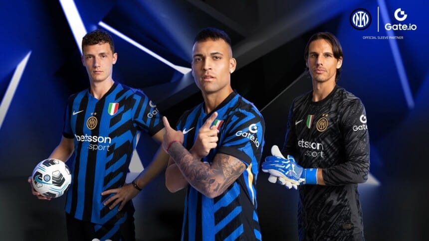 Gate.io Teams Up with Inter Milian as Sleeve Sponsor for 2024/25 Season