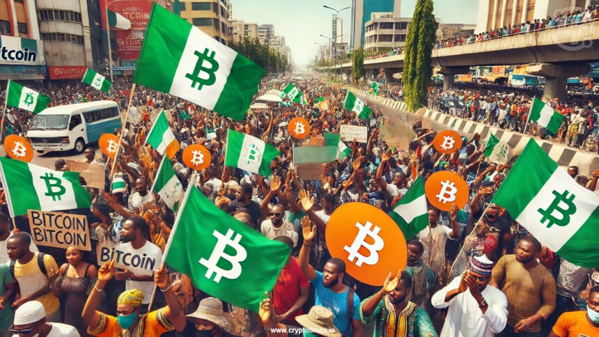 Nigerians are protesting against unemployment, poverty and inflation and moving towards crypto.