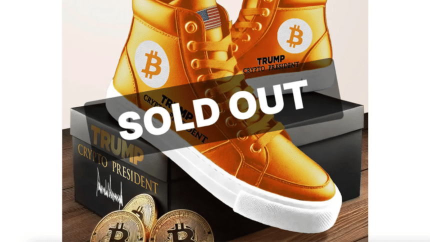 Trump’s Bitcoin Sneakers Sells Out Fast, Resell Prices Surge