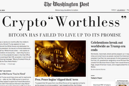 Washington Post Calls Crypto Worthless; Let's Bust Their Lies