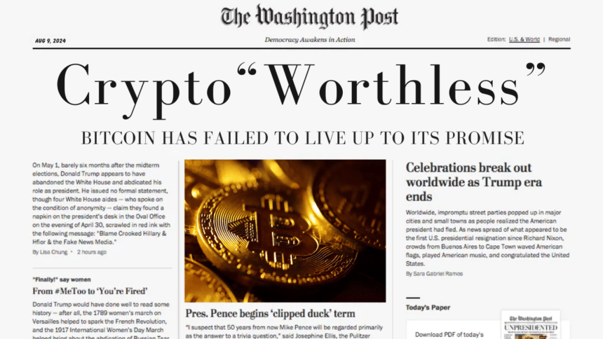 Washington Post Calls Crypto Worthless; Let's Bust Their Lies