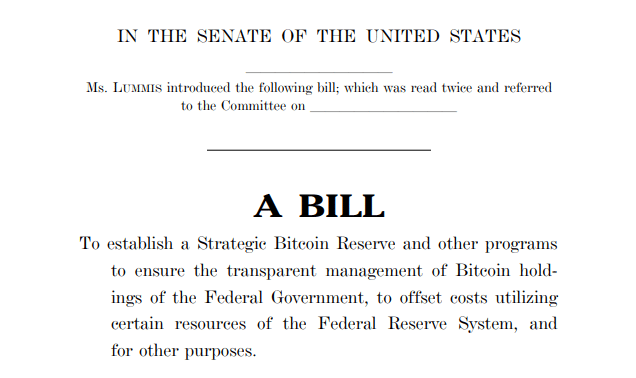 Senator Lumimi’s Bitcoin Reserve Bill