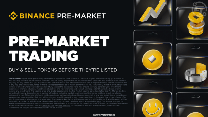 Binance Launches Pre-Market Trading for Launchpool Tokens