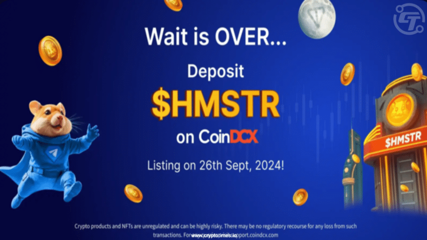 Coindcx to Let User Trade $HMSTR with Rupees to sell Easily