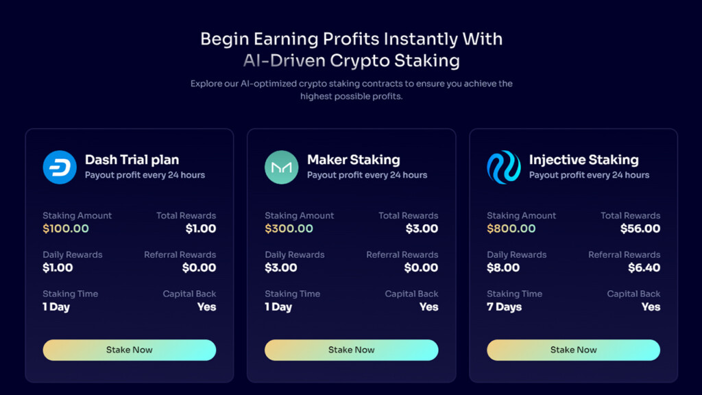 CryptoBox Staking Plan