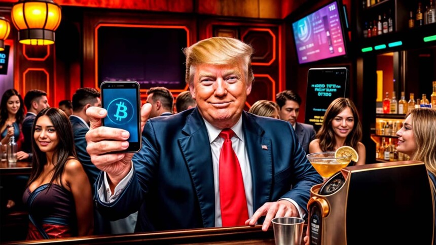 Trump endorses Bitcoin at NYC bar