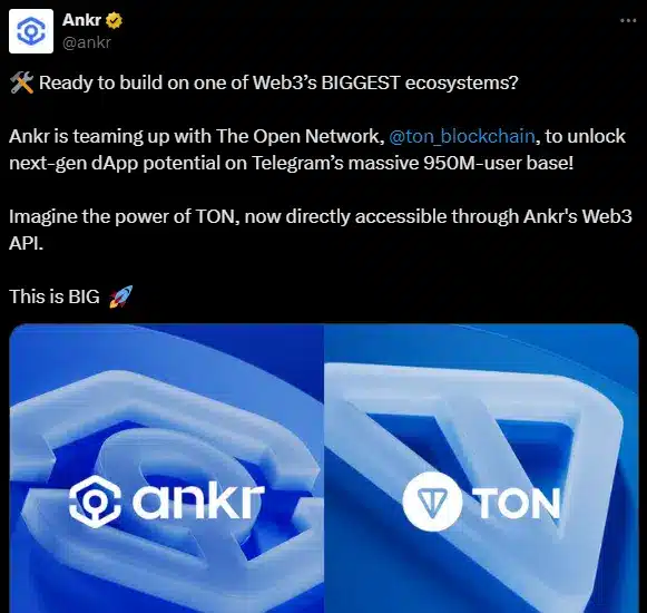 Ankr-Ton partnership