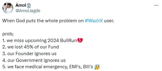 Bitcoin Hits $71K, WazirX Users Express Anger on X