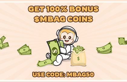 Get 100% Bonus $MBAG Coins