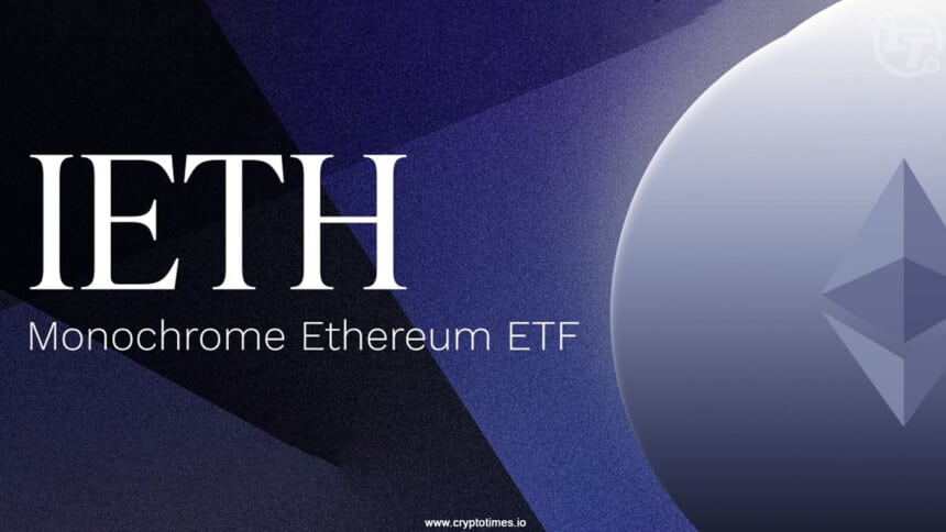 Monochrome Ethereum ETF (IETH) Goes Live on Cboe Australia