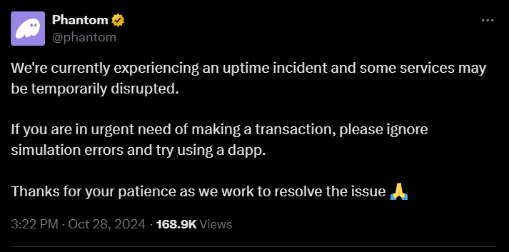 Phantom Wallet Faces Downtime During Grass Token Airdrop