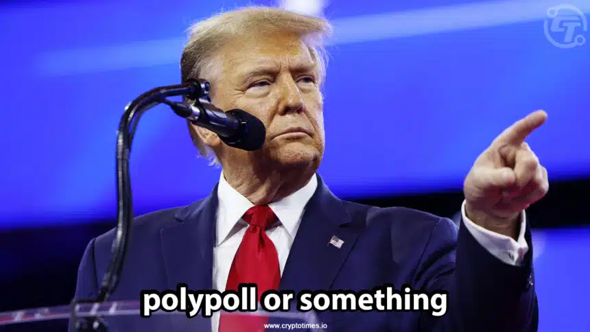 Trump says his Polymarket lead against Kamala is “Not Too Bad”