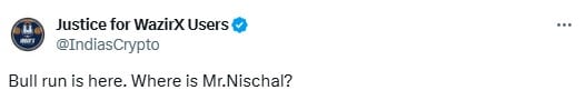 «Бычий забег уже здесь, но где наши деньги?» Спросите пользователя WazirX