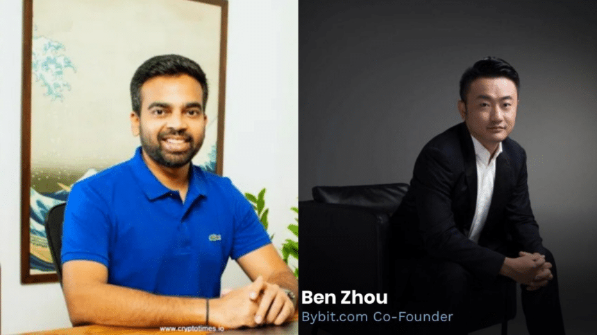 WazirX Nishcal Shetty and ByBit Ben Zhou