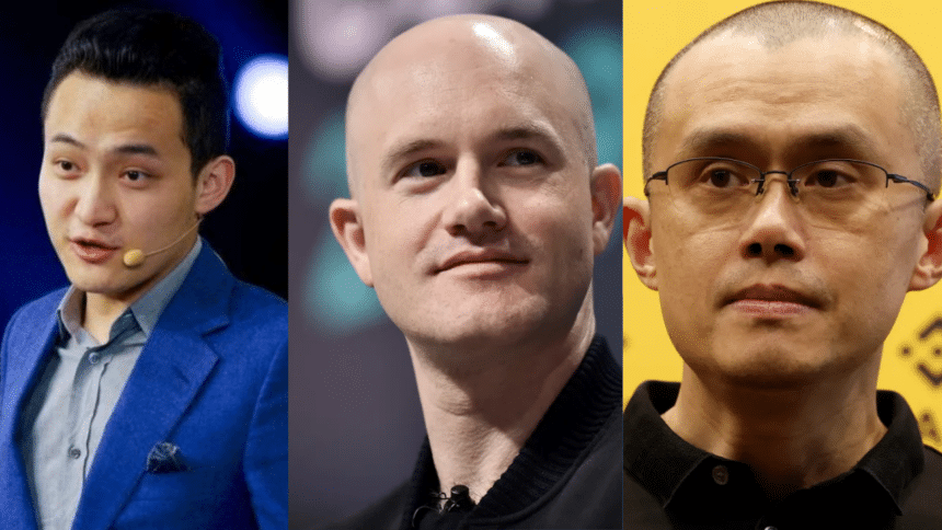 Coinbase TRON and Binance co-founders