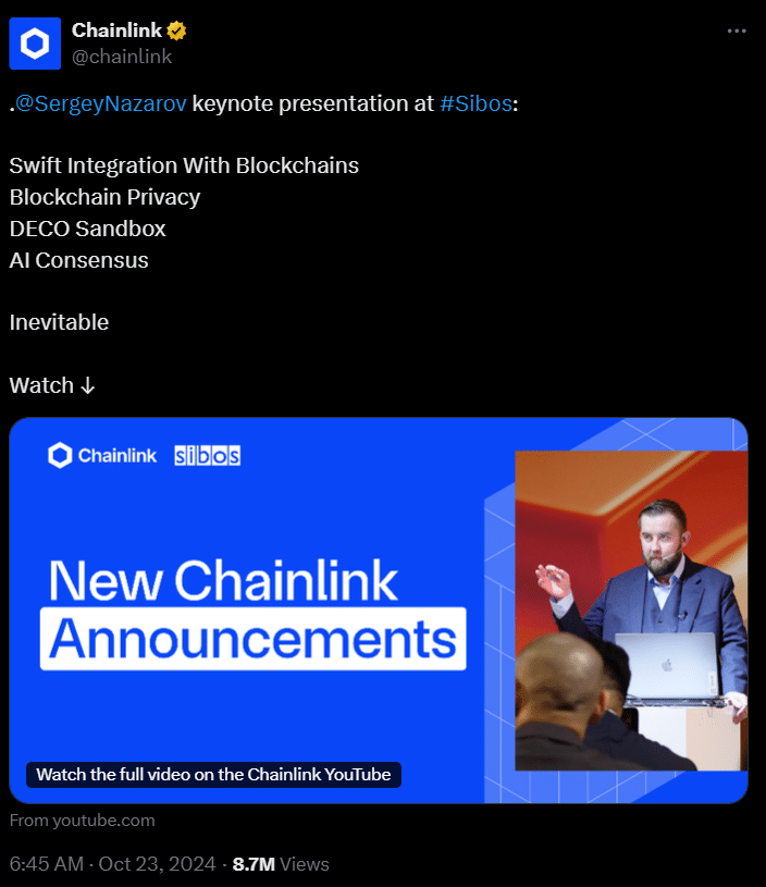 Chainlinks Twitt