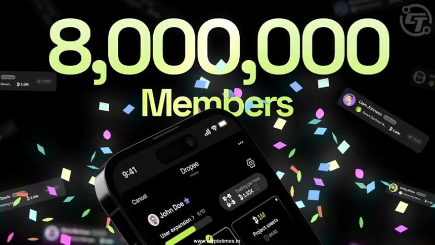 Tap-to-earn game Dropee surpass 8M players worldwide