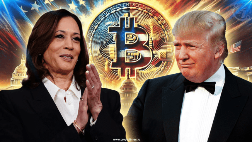 Donald Trump Kamala Harris BTC