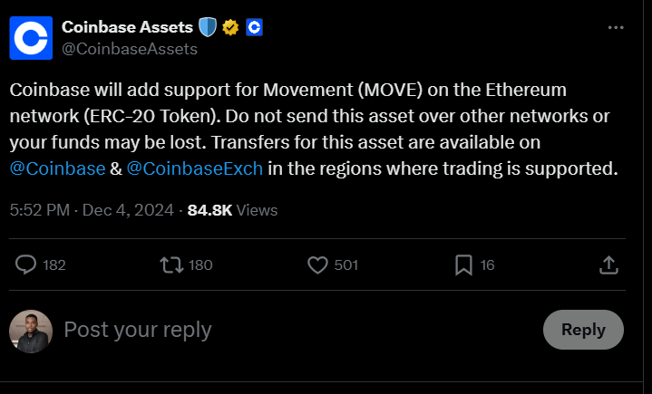 Coinbase's Twitt