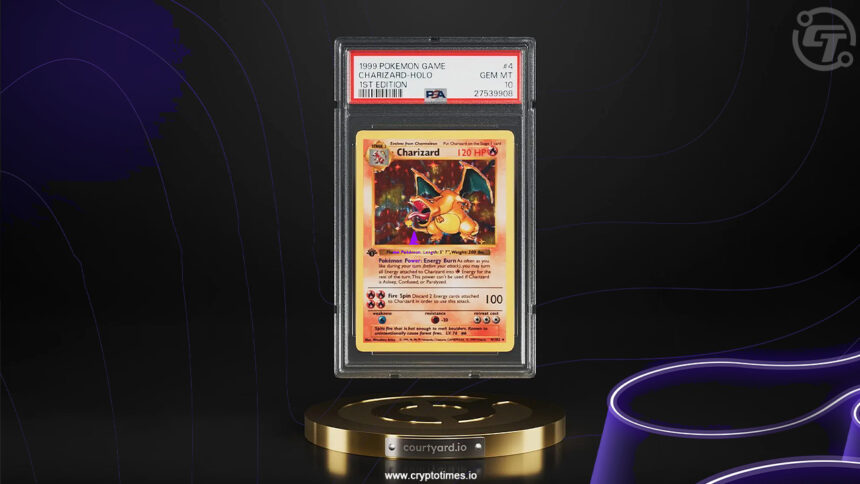 First-Edition Charizard Pokémon Card to be Auctioned Using Blockchain