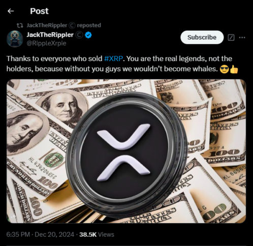 JackTheRippler on XRP