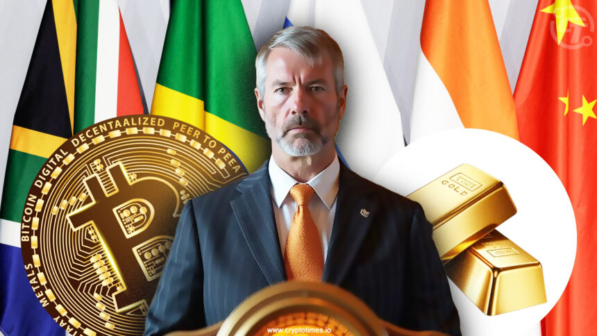 US VS BRICS Michael Saylor Proposes Sell Gold, Buy Bitcoin