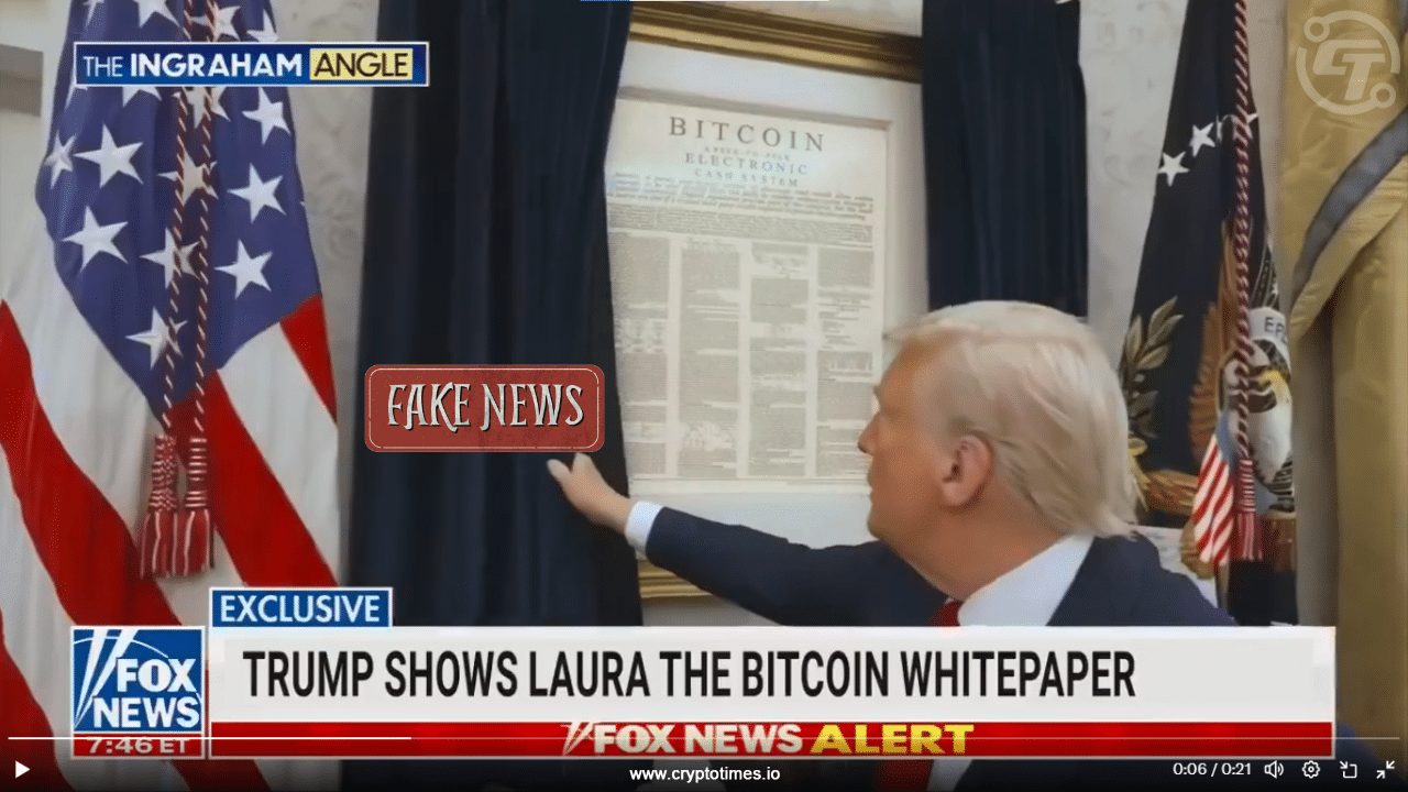 Trump Hangs Bitcoin Whitepaper in Oval Office: Fact Check